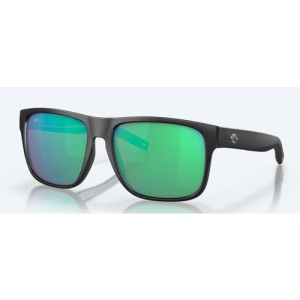 COSTA Spearo XL Green Mirror 580G Polarized Sunglasses | Matte Black Frames