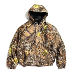 WORLD FAMOUS Insulated Hooded Jacket w/ Pockets - Burly Tan Camo - World Famous