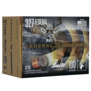 FEDERAL AMMO Premium 327 Fed Mag 100gr Swift A-Frame JHP Ammunition | 20 Rounds