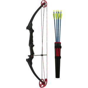 GENESIS ARCHERY 17 Genesis One Cam RH Youth Bow Kit - Black w/ Red Cam