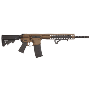 LWRC DI 5.56 NATO 16.1" 10rd Semi-Auto AR15 Rifle w/ Fluted Barrel - CA COMPLIANT - Bronze