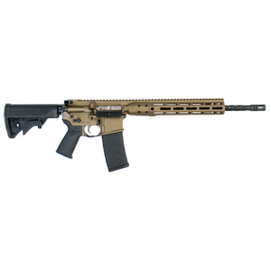 LWRC DI 5.56 NATO 16.1" 30rd Semi-Auto AR15 Rifle w/ Spiral Fluted Barrel | Burnt Bronze