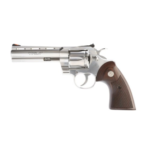 COLT Python 357 Mag / 38 Special 5" 6rd Revolver - Stainless | Walnut Colt Medallion Grips