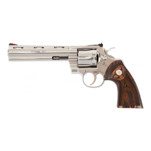 COLT Python 357 Mag 6" 6rd Revolver - Stainless / Walnut Grips