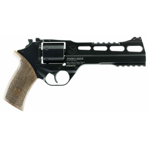 CHIAPPA FIREARMS Rhino 60DS 9mm 6" 6rd Revolver - Black w/ Walnut Grips