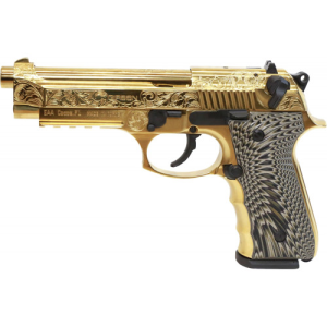 EAA Girsan Regard MC Deluxe 9mm 4.9" 18rd Pistol - Engraved Gold