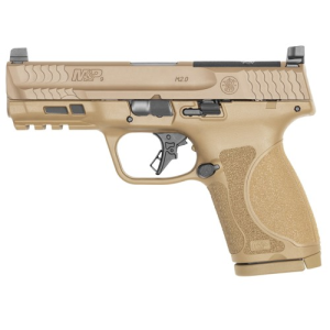 SMITH & WESSON M&P 9 M2.0 Optic Ready No Thumb Safety 9mm 4" 15rd Pistol - FDE