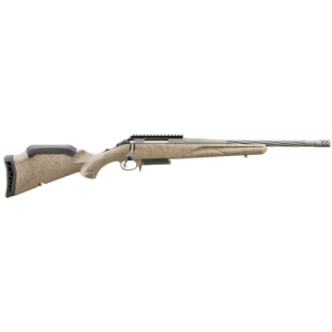 RUGER American Ranch Gen II 6.5 Creedmoor 16.1" 3+1 Bolt Rifle + Spiral Fluted Barrel | FDE Splatter