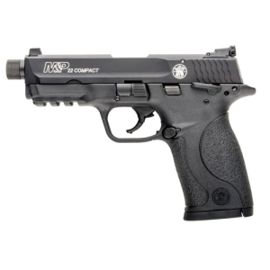SMITH & WESSON M&P22 Compact 22 LR 3.6" 10rd Pistol w/ Threaded Barrel - Black