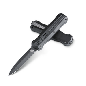BENCHMADE Pagan 3.96" Double-Edge Spear Point Coated Plain - Benchmade