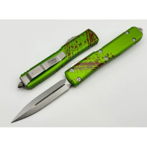 MICROTECH KNIFE Ultratech Double Edge 3.35" Zombie Tech Stonewash Standard