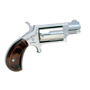 NAA Conversion 22 WMR / 22LR 1.125" 5rd Mini-Revolver - Stainless / Rosewood Grips