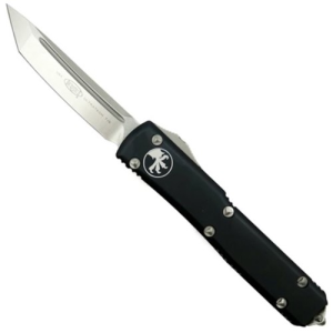MICROTECH KNIFE UltraTech OTF Auto Knife Contoured T/E Distressed Black Apocalyptic