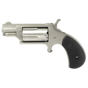 NAA 22WMR 1.625" 5rd Mini-Revolver - Stainless | Black Rubber Grips