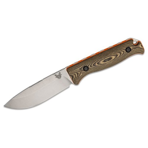 BENCHMADE Hunt Saddle Mountain Skinner Fixed Blade Knife 4.2" Drop Point w/Richlite Handles + Sheath