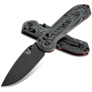 BENCHMADE Mini-Freek Folding Knife 3" Drop Point Plain Blade - G10 Handles