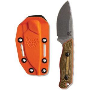BENCHMADE Hidden Canyon Hunter Fixed Blade Knife 2.79" Drop Point Blade w/ Richlite Handles + Sheath