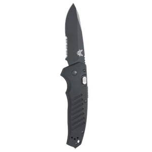 BENCHMADE Auto APB 3.52" Drop Point Coated Serrated Edge - Benchmade