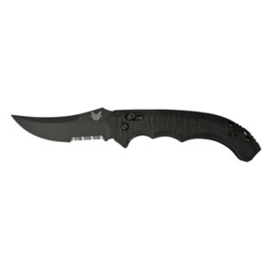 BENCHMADE Bedlam 4" Scimitar Serrated Edge Coated Finish - Benchmade