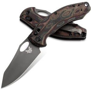 BENCHMADE Mini Loco Plain Reverse Tanto 3.38" Smoke Gray - Benchmade