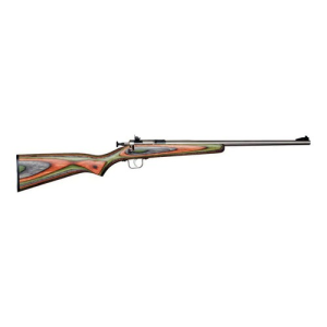 KEYSTONE Crickett 22 LR 16.125" Single Shot Bolt Rifle - Stainless / Camo Wood Laminate Stock - Keystone