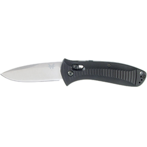 BENCHMADE Presidio 3.47" Drop Point Satin Finish Plain Edge - Benchmade