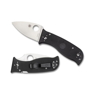 SPYDERCO Lil' Temperance 3 G10 Black Flat Ground Plain Edge - Spyderco