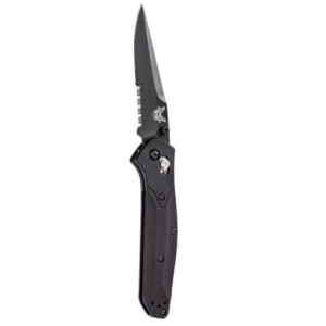 BENCHMADE 943 3.4" Clip Point Serrated Edge Coated Finish - Benchmade