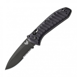 BENCHMADE Presidio 3.72" Drop Point Serrated Plain Blade - Benchmade