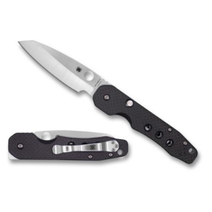 SPYDERCO Smock Carbon Fiber/G-10 Laminate Plain Edge
