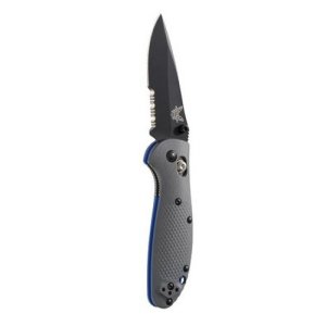 BENCHMADE Mini Griptilian 2.91" Drop Point Coated Serrated - Benchmade