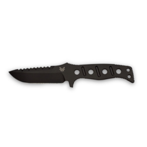 BENCHMADE Fixed Adamas 4.2" Drop Point Coated Plain Edge - Benchmade