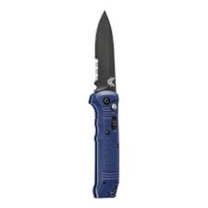 BENCHMADE Casbah 3.4" Drop Point Serrated Coated Blade - Benchmade