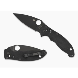 SPYDERCO Manix 2 G-10 Black Black Blade Plain Edge