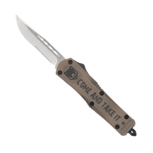 COBRATEC Medium Texas Come And Take It FS-3 Drop Serrated - Cobratec