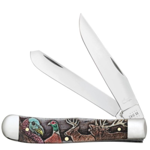 CASE KNIVES Sportsman Series Gift Set-Smooth Ntrl Bone Trapper