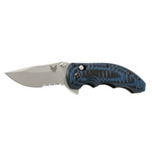 BENCHMADE Axis Flipper 3.18" Drop Point Serrated Edge Satin - Benchmade