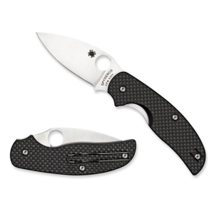 SPYDERCO Sage 1 Alzheimers Crbn Fiber/G-10 LinerLock Plain - Spyderco
