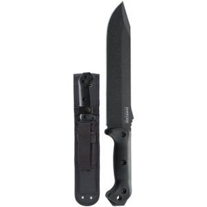 KA-BAR Becker Combat Bowie Black Poly Shth Straight Edge