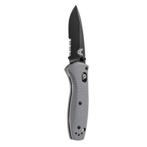 BENCHMADE Barrage 2.91" Drop Point Coated Finish Serrated - Benchmade