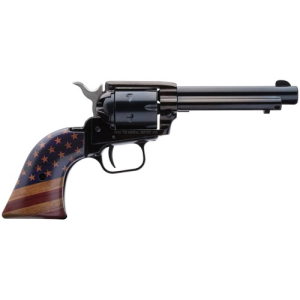 HERITAGE MANUFACTURING Rough Rider 22LR 4.75" 6rd Revolver - Black w/ USA Flag Grip