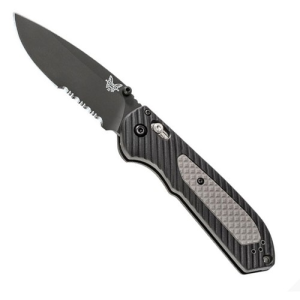 BENCHMADE Freek 3.6" Drop Point Serrated Coated Blade - Benchmade
