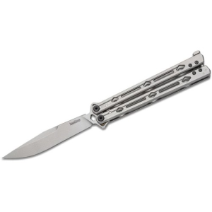 KERSHAW KNIVES Lucha Balison Butterfly Knife 4.6" Stonewashed
