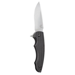 BENCHMADE Precinct 3.3" Drop Point Satin Finish Plain Edge - Benchmade