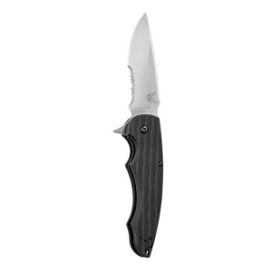 BENCHMADE Precinct 3.3" Drop Point Satin Finish SerratedEdge - Benchmade