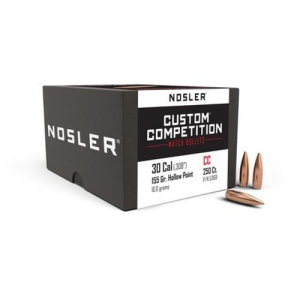 NOSLER Reloading Bullets HPBT 30 Cal 155 Grain 250rd