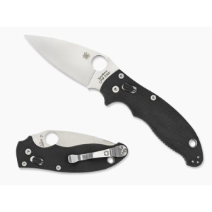 SPYDERCO Manix 2 G-10 Black Plain Edge