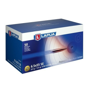 LAPUA AMMO 6.5x55 Swedish 123Gr Scenar OTM 50rd