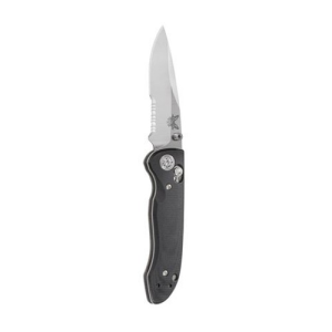 BENCHMADE Freek 3.6" Drop Point Serrated Satin Blade - Benchmade