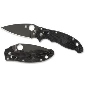 SPYDERCO Manix 2 Lightweight Black Black Blade Plain Edge